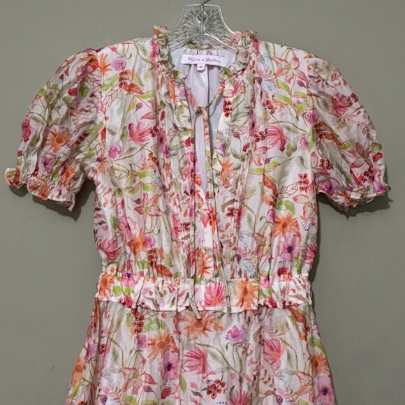 Meet Me In Santorini Floral Ruffle Tiered Mini Dress • XS - Picture 3 of 6